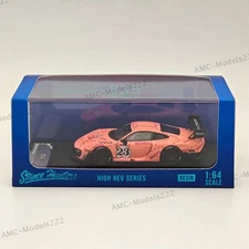 1/64 Stance Hunters Porsche 935 #23 High REV Series Pink Resin Model Car