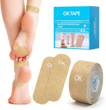 Blister Prevention Tape, 40 Pcs, Moleskin for Blisters, No-Residue Blister Banda