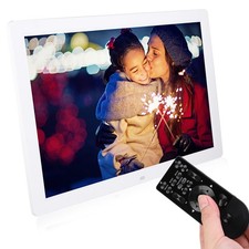 17 Inch Digital Photo Picture Frame Alarm Clock Player Album With Remote Control