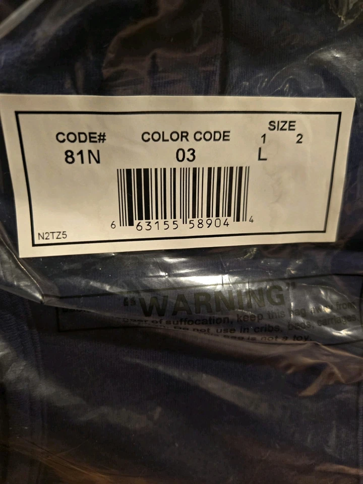 Haband 男式 Healthrite 长内衣裤蓝色 L (3 包) — 第 3/3 张图片