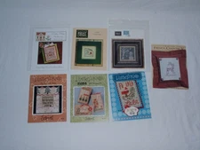 Lot of 7 Lizzy Kate Bent Creek Country Cottage Christmas Charts Cross Stitch