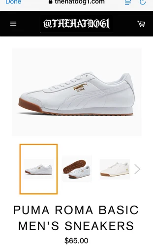 Sneakers uomo PUMA Roma Classic bianche gomma 353572 58 taglia 9 5