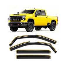 in-Channel Window Rain Guard for Chevy Silverado/GMC Sierra 2500HD 3500HD 202...