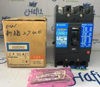 TERASAKI TEMBREAK CIRCUIT BREAKER XS50NS 50A 3 POLE FREE FAST SHIPPING