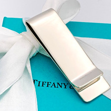 Tiffany  Co. Logo Money Clip Silver 18.3g