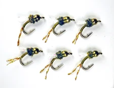 Cheeseman Emerger UV2 Olive Nymphs - Premium Trout Fly Fishing Flies