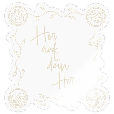 Ein Mädchen Namens Willow Hör Auf Dein Herz Aufkleber Sticker, max. 10 x 10 cm
