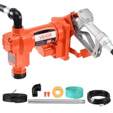 Fuel Transfer Pump, 12V DC 16 GPM 1/4 HP Diesel Pump, Extractor Pumps with Manua