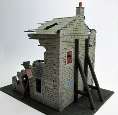 Ancorton OOFH2 Ruiniertes Haus Laser-Cut Kit OO Gauge