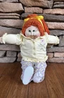 Vintage Xavier Roberts Cabbage Patch Kids Doll Red Hair Green Eyes Signed 1983