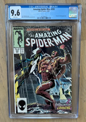 🔥 Amazing Spider-Man #293 CGC 9.6 Kraven ASM🔥