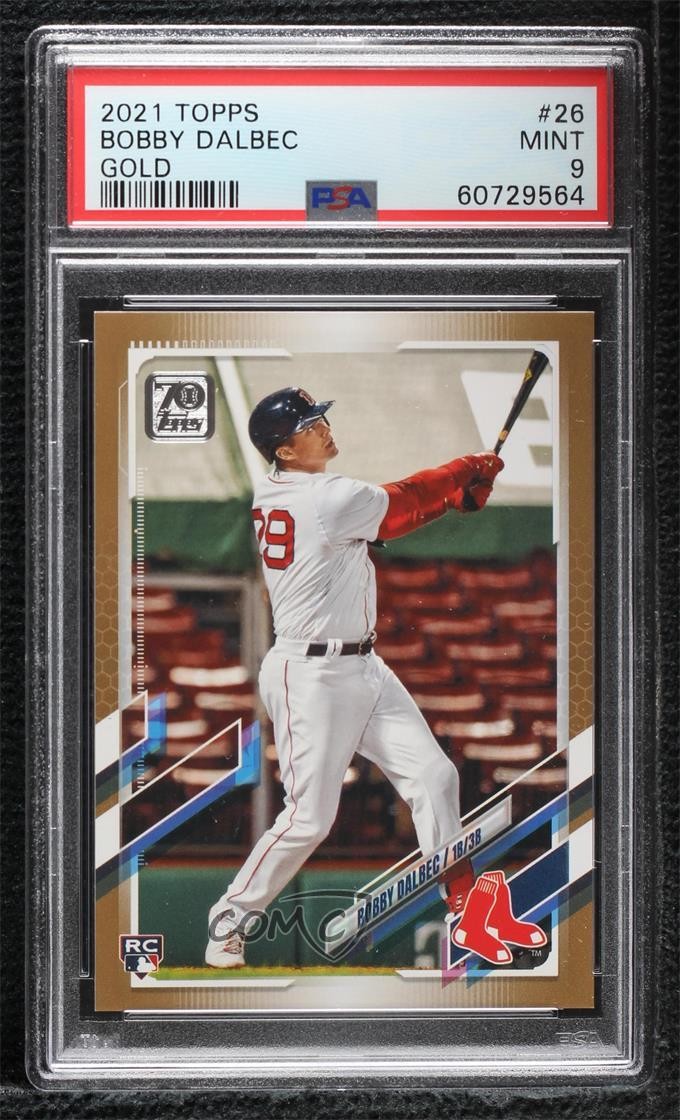 2021 Topps Gold 1351/2021 Bobby Dalbec #26 PSA 9 MINT 0p6r