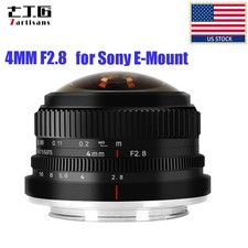 7artisans 4mm F2.8 APS-C Ultra Wide Angle Fisheye Camera Lens for Sony E-Mount