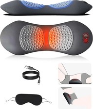 3 In 1 Electric Lumbar Support Pillow Back Massager with Heat Back Massager