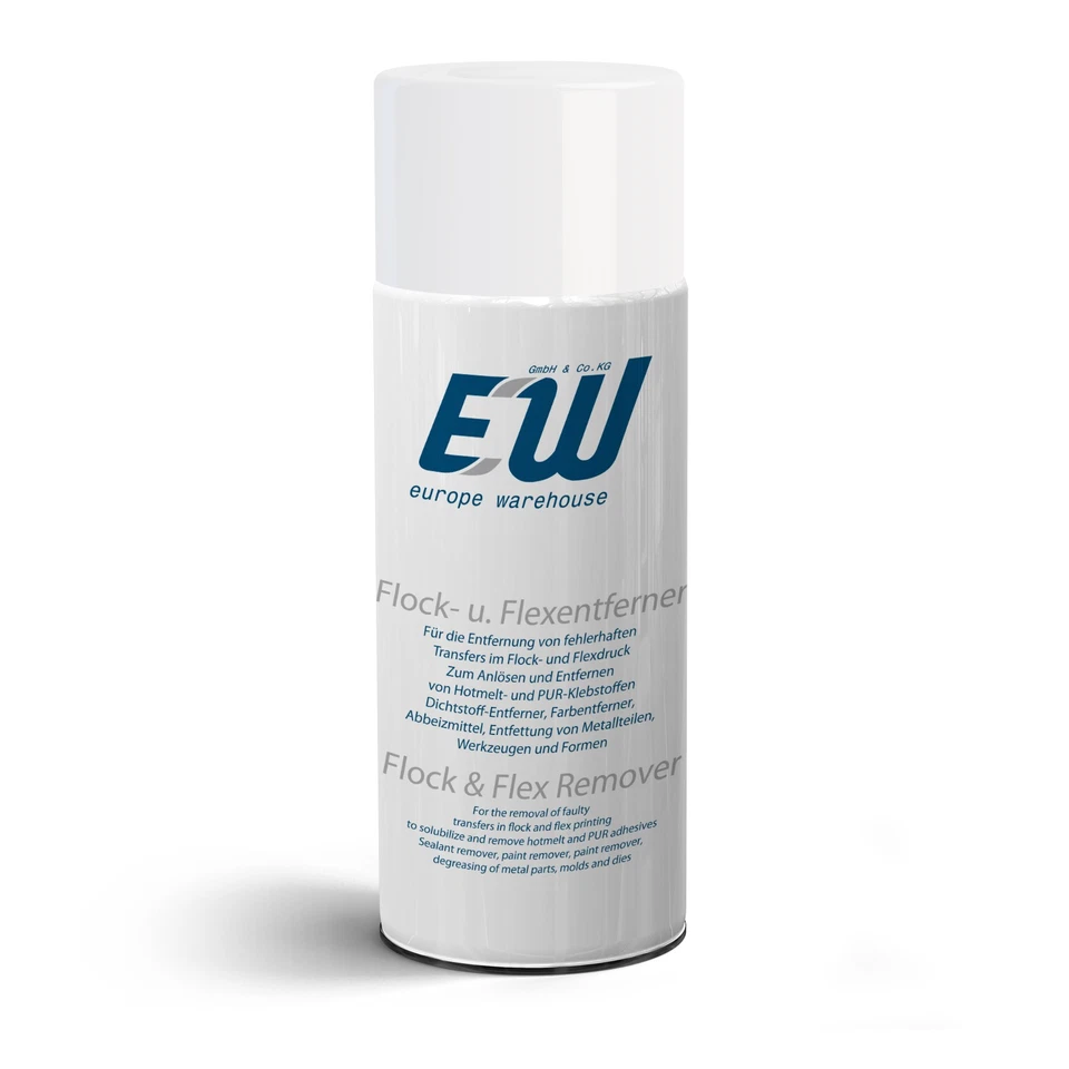 EUROPE WAREHOUSE Flockentferner / Flexentferner - zum entfernen von Flock- & Flexfolien - 400ml