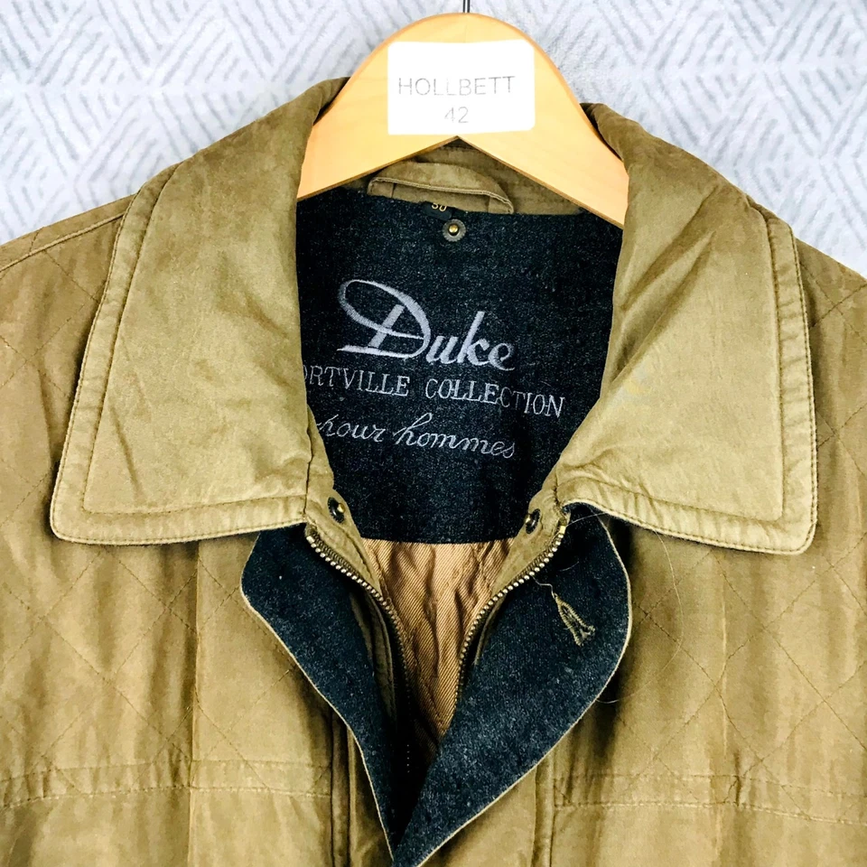 Duke Sportsville Veste Homme 50 Marron Matelassé Chasse Campagne Utilitaire - Photo 3/4