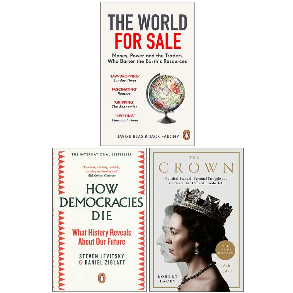 World for Sale, How Democracies Die, The Crown 3 Books Collection Set