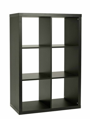 Squares Plus 6 Cube Storage Unit - Black ( B Grade 19891 ) - Picture 2 of 16
