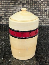 2011 Montana Lifestyles Branded Rose 9" Ceramic Canister with Lid