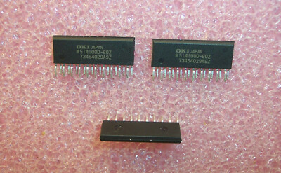 QTY (90) MSM514100D-60Z OKI ZIP-20 4Mx1 FAST PAGE MODE DRAM M514100 NOS 5 TUBES