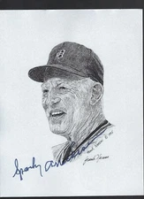 Sparky Anderson Autographed 8x10  Detroit Tigers FRANK NAREAU