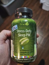 irwin naturals stress-defy sleep pm 50 liquid soft-gels