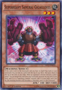 Superheavy Samurai Gigagloves - SP17-EN010 - Common - 1st Edition x3 - Near Mint