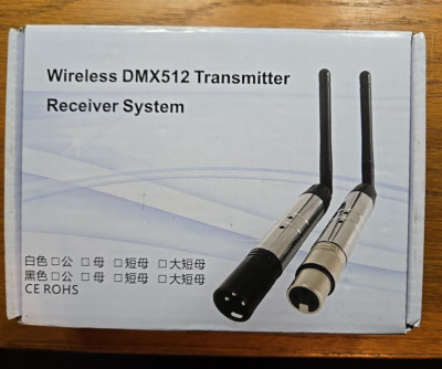 DMX512 Wireless Transmitter DMX  Receivers NEW Quality Versatile w/ power supply