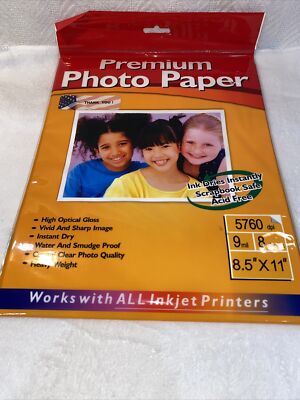 8 Sheets of NEW Premium Photo Paper for Inkjet Printers Acid Free Greenbria
