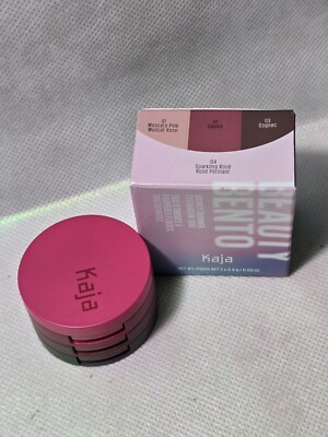Kaja Beauty Bento Bouncy Eyeshadow Trio 04 SPARKLING ROSE - RARE