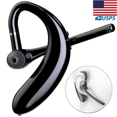 Bluetooth Earphone Earpiece with Mic for Driver Trucker Headset Noise Cancelling