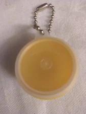 Vintage Tupperware Mini Yellow Keychain Bowl 1306-6/ Lid 1307-12 What NOT Holder