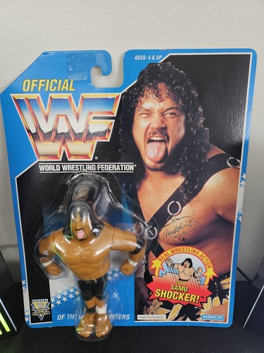 WWF Hasbro MOC Samu of the Headshrinkers...