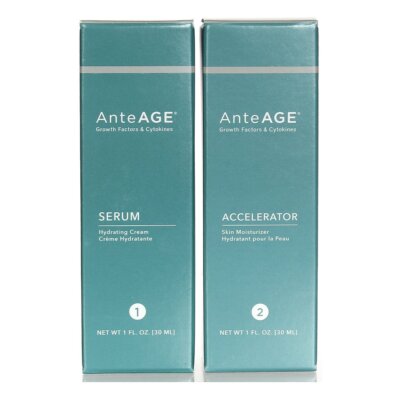 AnteAGE Pro System Serum & Accelerator 1oz/30ml DUO NEW IN BOX