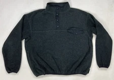 VINTAGE Eastern Mountain Sports EMS Fleece Jacket Men XL Black Multicolor USA