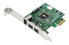 SIIG FireWire 800 3-Port PCIe x1 Card Adapter, Brackets Included NN-E38012-S3 