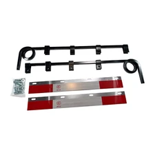 LH&RH 1 Coil Straight Down Bar Type Truck Mud Flap Hangers Complete Kit 30" Use