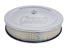 Summit Racing Equipment Chrome Steel Air Cleaner 14x3 Raised Base