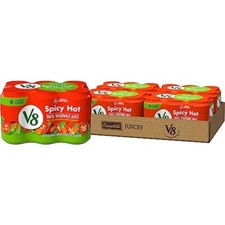 Spicy Hot 100% Vegetable Juice 11.5 fl oz Can 24 Pack