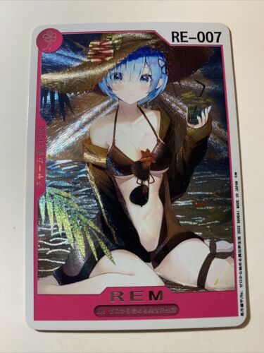 Rem Summer Re:Zero ACG sexy Badeanzug Göttin Anime Doujin Kunstkarte Mädchen Waifu 7 - Bild 1 von 7