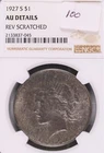 1927 S Peace Dollar NGC AU Details REV Scratched #7-045