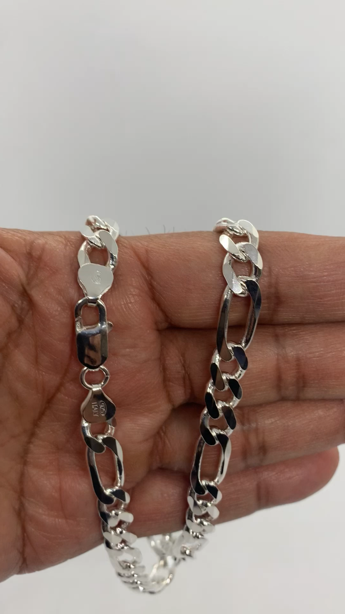 CLEAN CUBAN KETTING 5MM - WITGOUD – Ébloui