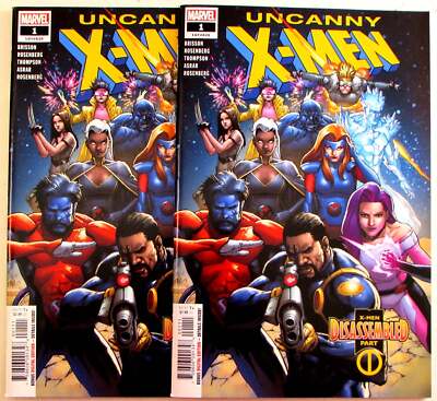Uncanny X-Men Lot of 2 #1 x2 Marvel (2019) 5th Series Comic Books