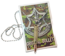 Chain  pendant Jewish Star of David Symbol israel bullet idf israeli army