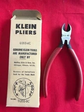 Klein Tools D202-6C Diagonal Cutting Pliers, Tapered Nose, Spring-Loaded, 6-Inch