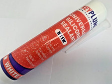 BATHROOM SANITARY AND GENERAL USE SILICONE SEALANT, WHITE & CLEAR