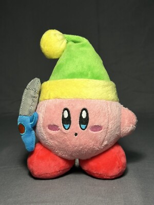 Kirby Plush with Sword Stuffed Figure San-Ei 7'' Nintendo Plush Zelda Link
