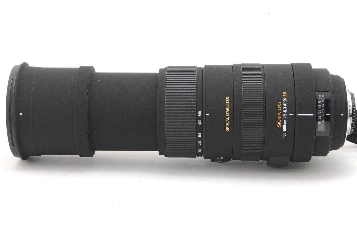 MINT】 Sigma APO 150-500mm f/5-6.3 DG OS HSM AF Zoom Lens for