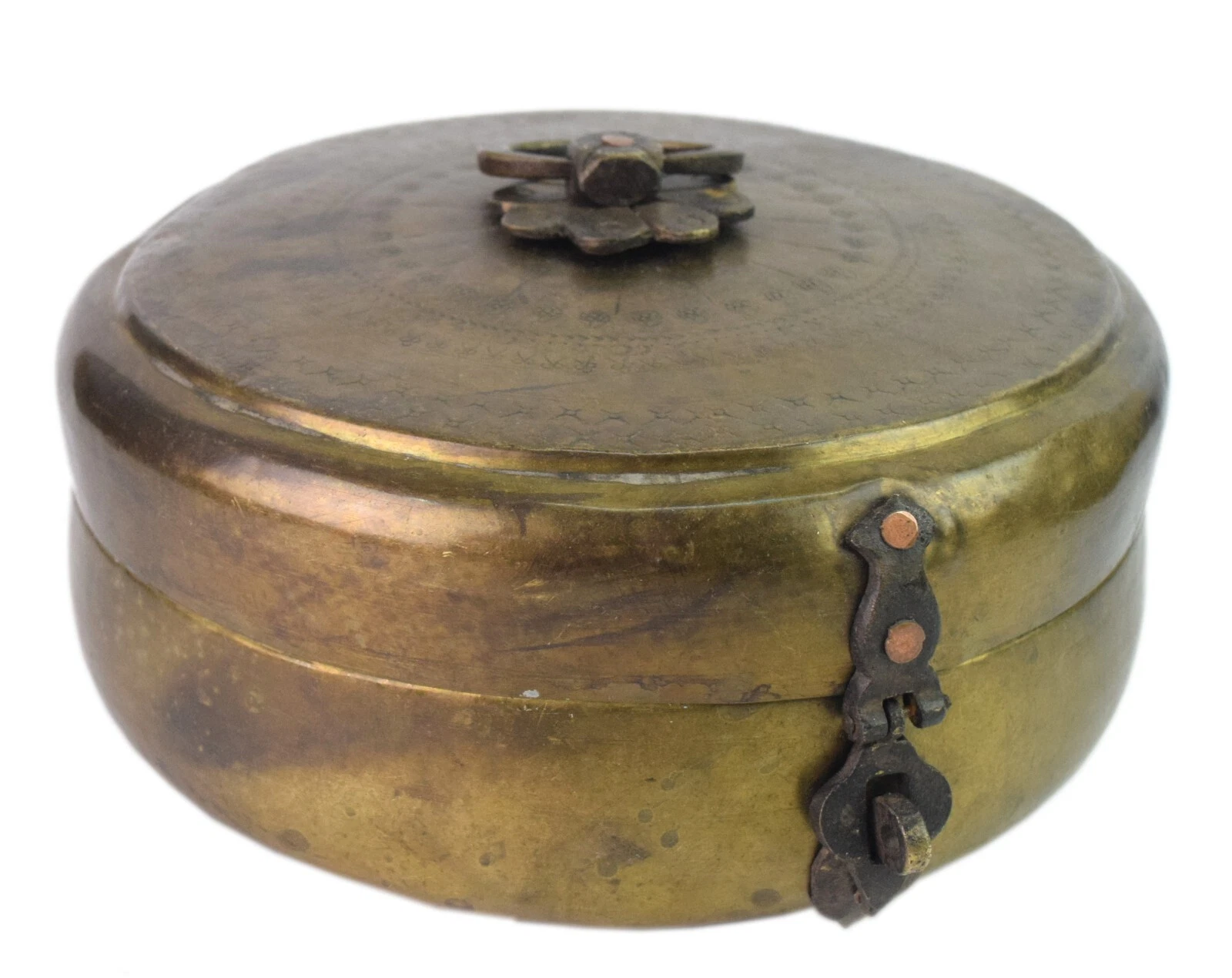 Hand Crafted Flower Design Chapatti Bread Box Multi Utility Trinket Box. G66-968