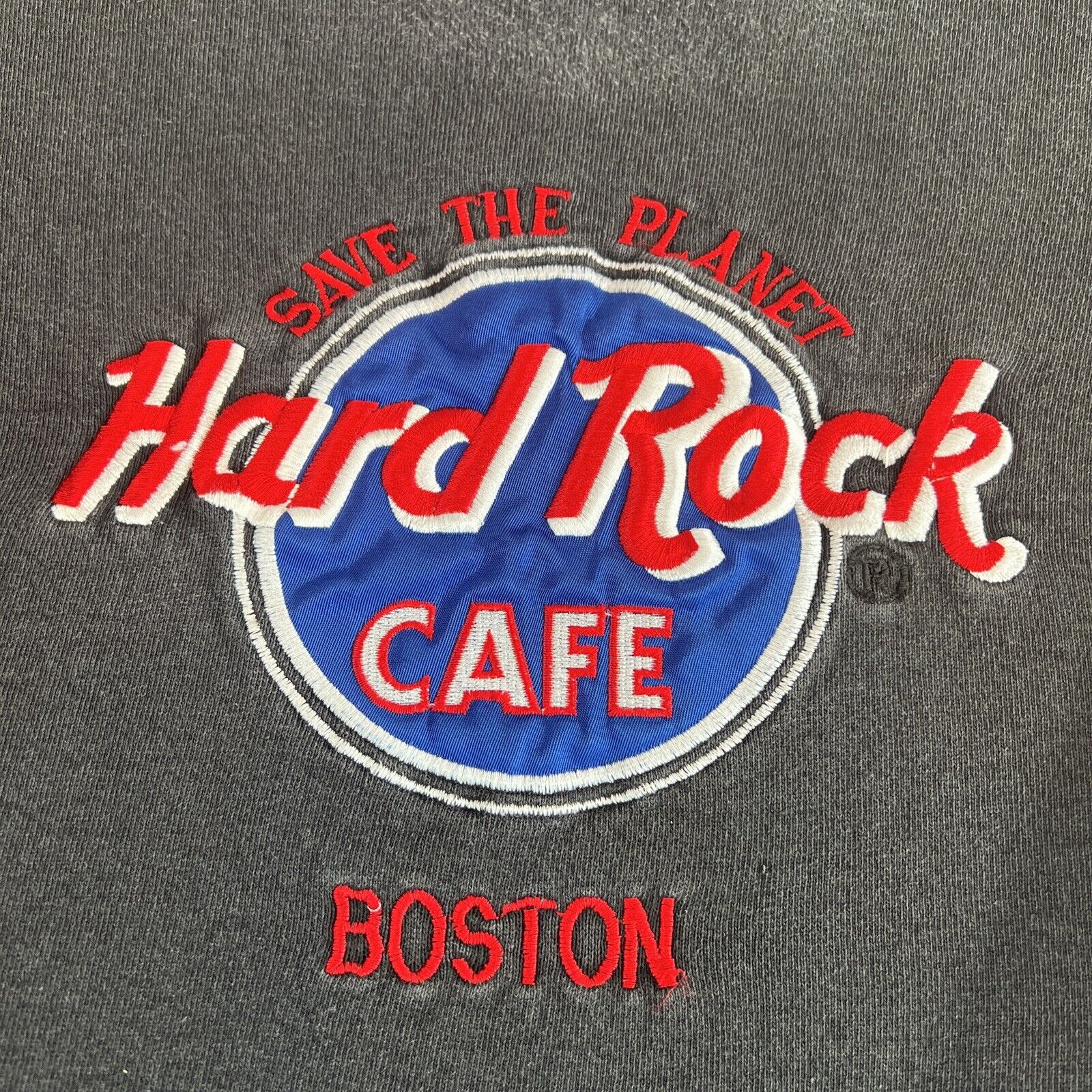 vtg 90s Hard Rock Cafe SAVE THE PLANET Pullover S… - image 2